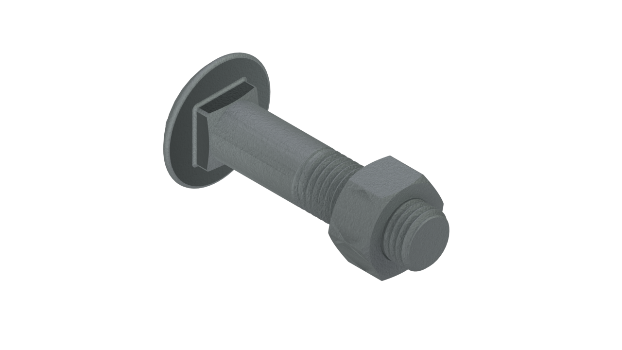 Cup Head Bolt & Nut
